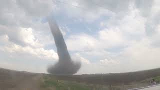 Timelapse of Stettler Alberta tornado storm chase May 31 2023 [upl. by Lyred]