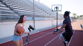 Basketball Star Stephania Ergemlidze Races Worlds Fastest Man  Are You Faster Than Blake Leeper [upl. by Newell]