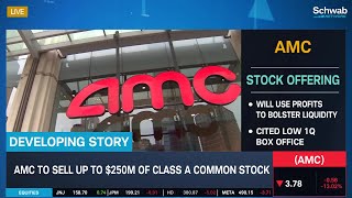 AMC Stock Drops After Announcing AtTheMarket Program [upl. by Rondi995]