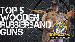 TOP 5 Wooden Rubber Band Guns [upl. by Dry]