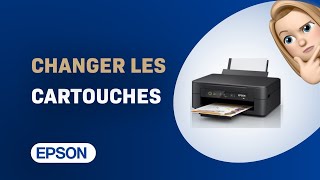 Comment changer les cartouches dencre sur Epson Expression Home XP2205 [upl. by Durston]