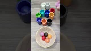 Colorful Wooden Balls Sorting Asmr [upl. by Adiazteb843]