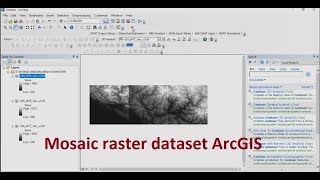 Mosaic rasterDEM dataset using ArcGISMerge the raster datasets fusionner raster ArcGIS [upl. by Shoshana]