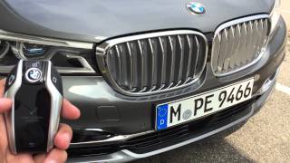 2016 BMW 7Series G11G12 Activating Remote Climate Control with Display Key [upl. by Tanny262]