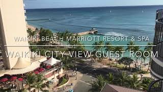 Waikiki Beach Marriott Resort amp Spa City View Guest Room Tour [upl. by Gala853]