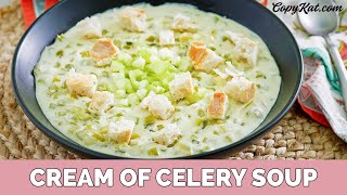 Cream of Celery Soup  Learn to Cook Series [upl. by Jami]