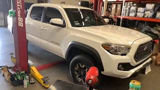 2857516 on Factory Tacoma TRD Offroad Wheels amp Bilstein OME Springs [upl. by Halian]