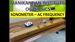 Sonometer  Determination of AC Frequency [upl. by Ynnod]