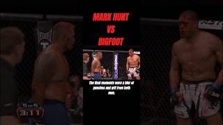 MMA fights that will never be forgotten Mark hunt vs Bigfoot ufc mma fightofthenight [upl. by Zzaj902]