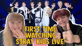 non kpop fan watches Stray Kids live for the first time bbmas sclass amp lalalala [upl. by Colpin437]