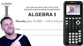 Algebra 1 Regents  June 2023 questions 1  24 [upl. by Kristoffer323]