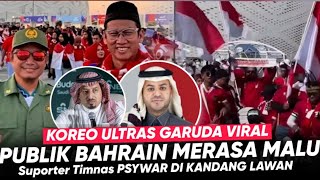 Bendera Terbesar Indonesia Bentangkan Di Stadion Bahrain Media Bahrain Merasa Di Permalukan Indo [upl. by Aneeg]