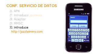 Tutorial SAMSUNG GALAXY Y Configuración servicio de datos Jazztel [upl. by Marvella175]