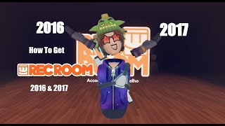 How to Get Rec Room 2016 And 2017 [upl. by Haldan]