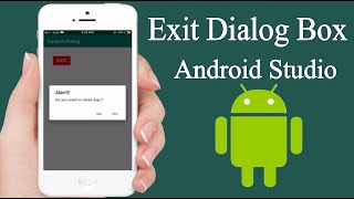 Exit App Alert Dialog Box  Android Studio Tutorials for beginners [upl. by Adlesirg]