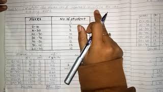 Calculate mean and standard deviation  Ignou bcs040 [upl. by Terr18]