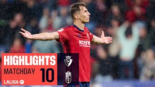 Resumen de CA Osasuna vs Granada CF 20 [upl. by Laurie762]