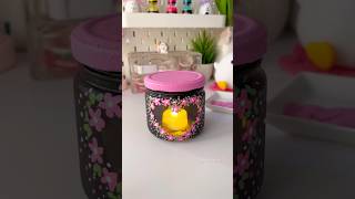 Painting on Glass Jar artshorts diy acrylicpainting shortviral diycrafts art handmade [upl. by Itnaihc]