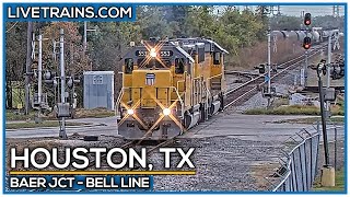 🔴 LIVE Trains Railcam  Houston Texas PTZ Baer Jct [upl. by Horick]