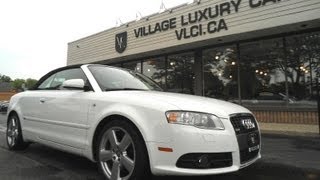 2009 Audi A4 Cabriolet in review  Village Luxury Cars Toronto [upl. by Essilrahc572]