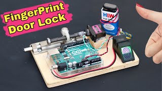 How to Make Fingerprint Door Lock  Arduino Project [upl. by Bullock]