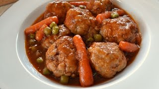 ALBONDIGAS DE MI MADRE Cocina fácil [upl. by Adnovaj208]