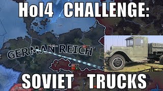 Hearts of Iron 4 Challenge Soviet trucks vs buffed Germany [upl. by Ynahteb]