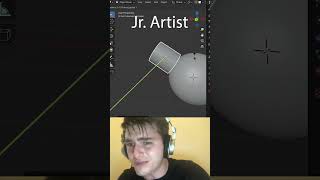 Jr vs Sr Artist Align object to surface blendertutorial blender blendercommunity blender3d b3d [upl. by Haletta519]