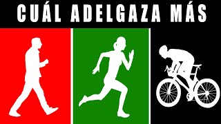 ¿QUÉ QUEMA MÁS GRASA CICLISMO CORRER O CAMINAR🚲 SALUD CICLISTA [upl. by Ahseiym]