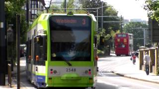 Arriva London DLA388 LJ03MYZ and Tramlink CR4000 2548 in Addiscombe Road [upl. by Odlanra849]