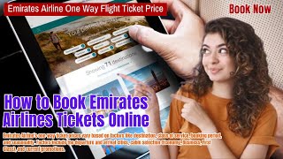 How to Book Emirates Airlines Tickets Online  One Way Ticket Booking [upl. by Chiles967]