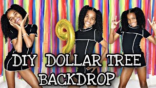 DIY DOLLAR TREE BACKDROP [upl. by Anol578]