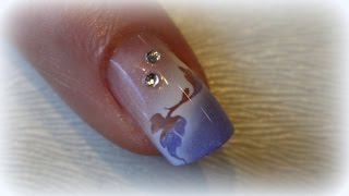 ANLEITUNG FÜR GELNÄGEL  Leichte Nailart mit Airbrush [upl. by Gracye124]