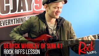 Deryck Whibley of Sum 41 Guitar Riffs Lesson [upl. by Ulphiah]