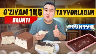 ÒZIYAM 1KG LIK BAUNTI TAYYORLAB KÒRDIM 😋 [upl. by Uhej]