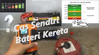 Cara Cas Bateri Kereta Dekat Rumah menggunakan Pengecas Brand Foxsur [upl. by Rhett949]