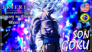 GC Sousou no Frieren React Goku Dragon Ball Z  Saiyajin  🇧🇷🇺🇸 [upl. by Nenney]