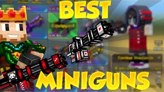 BEST MINIGUNS to BUY NOW Pixel Gun 3D [upl. by Aralomo]