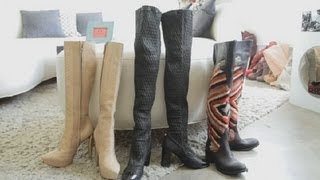 How to Wear OverKnee Boots  Chic Fashions [upl. by Deyes]