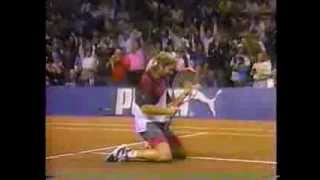 USA vs Germany Davis Cup 1991 Agassi vs Stich highlights [upl. by Donegan72]