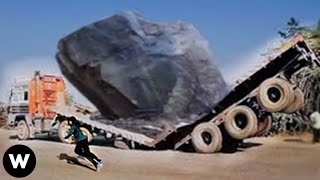 Best Of Shocking Catastrophic Rockfalls Failures Caught On Camera You Wont Believe Are Real [upl. by Alliuqaj697]