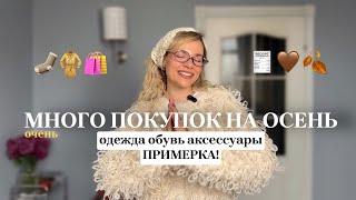 МОИ ПОКУПКИ НА холодную ОСЕНЬ 2425🧦🛍️ПРИМЕРКА обувь одежда аксессуары  ТРЕНДЫ 2024🤎 [upl. by Josephson]