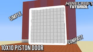 10x10 Piston Door  Minecraft 121 Redstone Tutorial [upl. by Schouten]