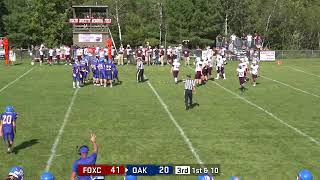 Foxcroft Academy at Oak Hill Football [upl. by Haodnanehs437]