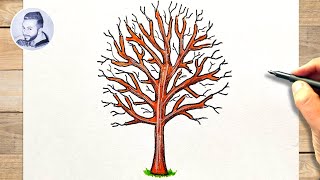 Comment dessiner un arbre avec des branches [upl. by Akiret439]