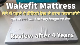 wakefit orthopedic memory foam mattress  Long term review and problems  Bed for back pain relief [upl. by Erie]