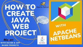 How to Create java Web application using NetBeans IDE  Install Configure Tomcat 10 Server [upl. by Carlton]