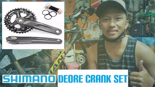 3x to 2x CRANKSET UPGRADE  DEORE CRANKSET INSTALLATION  WALA SA TONO ANG FD  ProjecTrebs [upl. by Voe]