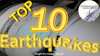 Top 10 Earthquakes CAUGHT [upl. by Lletram]