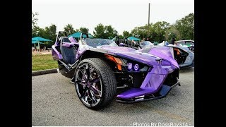 Custom Candy Purple Rain Edition Polaris SlingShot On 22s HottWheelz Picnic StLouisMo 2018 [upl. by Ogdon]